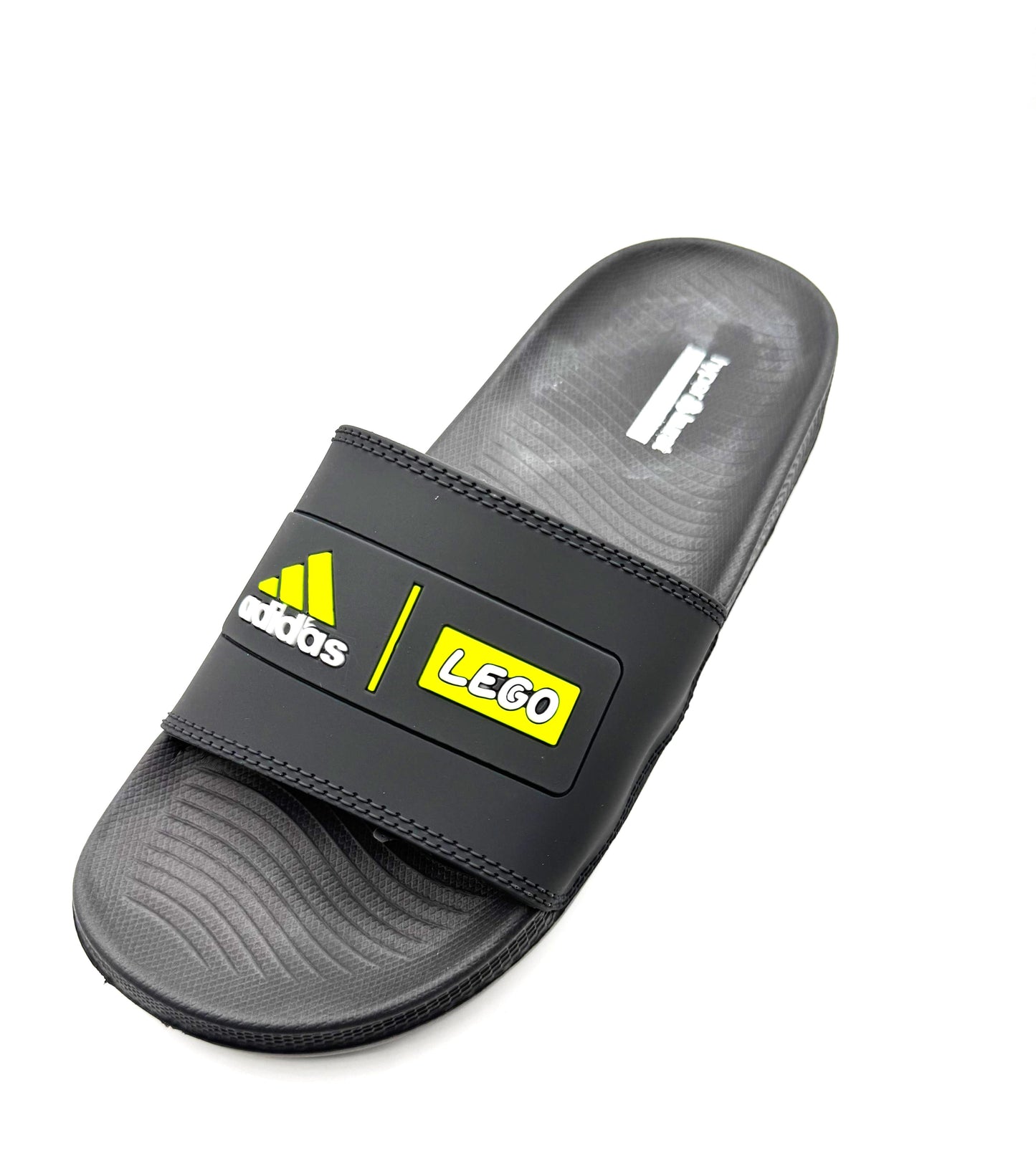 Grey Adidas Print Slippers for Boys – Medicated, Anti-Slip, Water-Resistant & Comfortable