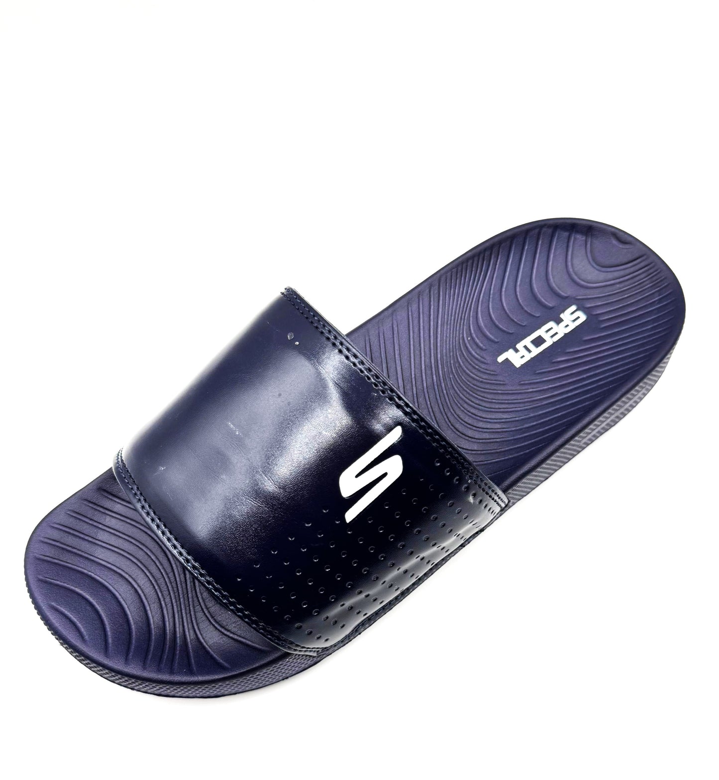 Skechers-Inspired Blue Slippers – Trendy, Soft & Medicated Sole for Daily Comfort