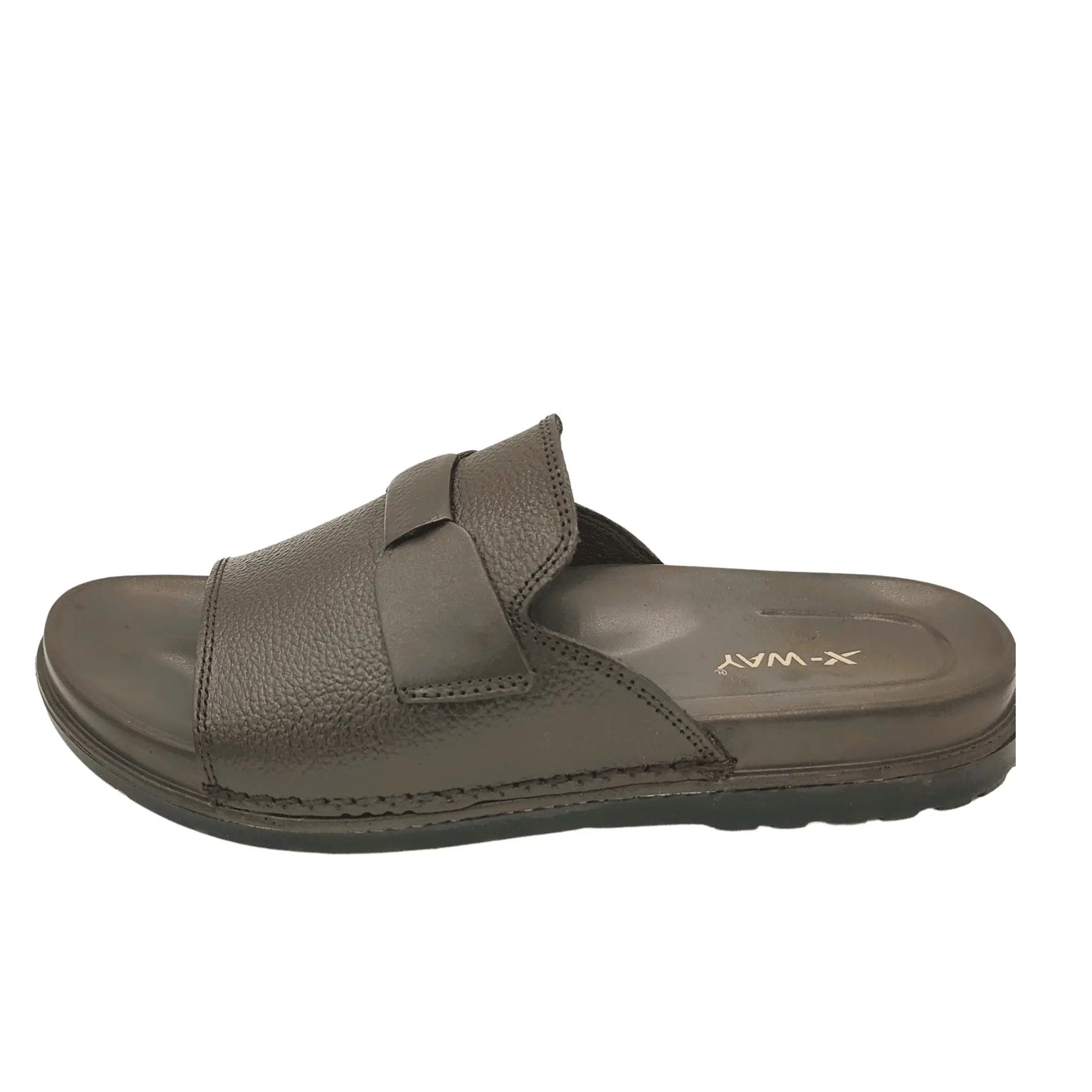 X-WAY Imported Premium Men’s Slippers – Handcrafted Comfort in Genuine Leather Finish chapel in shoes www.indoorsteps.com