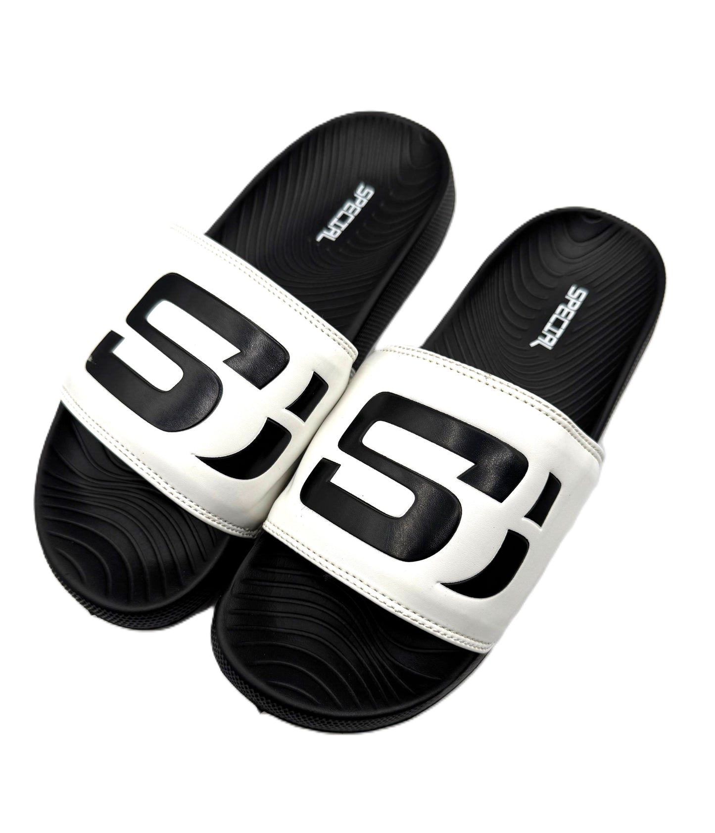 Skechers-Inspired White Slippers – Stylish & Super Comfortable for Indoor/Outdoor Use