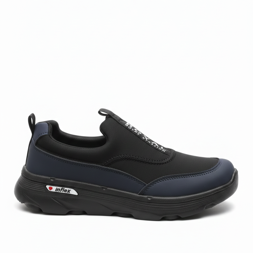 Premium Black Slip-On Sneakers | Non-Slip Tyre Sole | Lightweight & Waterproof