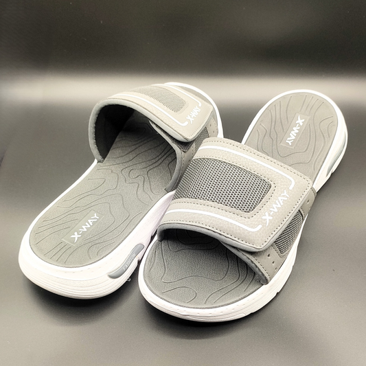 Slides for Mens Grey Imported Medicated Casual Slippers X-WAY Premium InDoor Steps Footwear