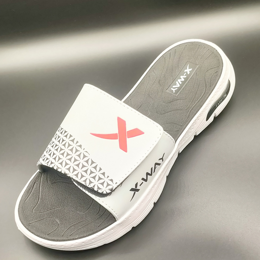 FULL White Outstanding Look Prestige Comfort Slides | Medicated InDoor Steps Footwear