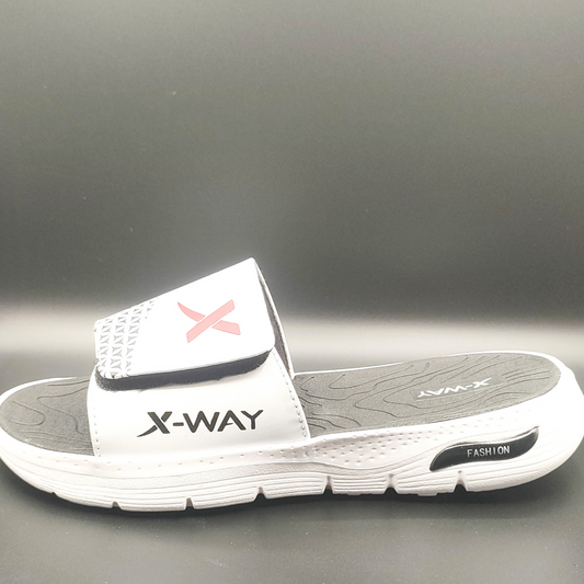 FULL White Outstanding Look Prestige Comfort Slides | Medicated InDoor Steps Footwear