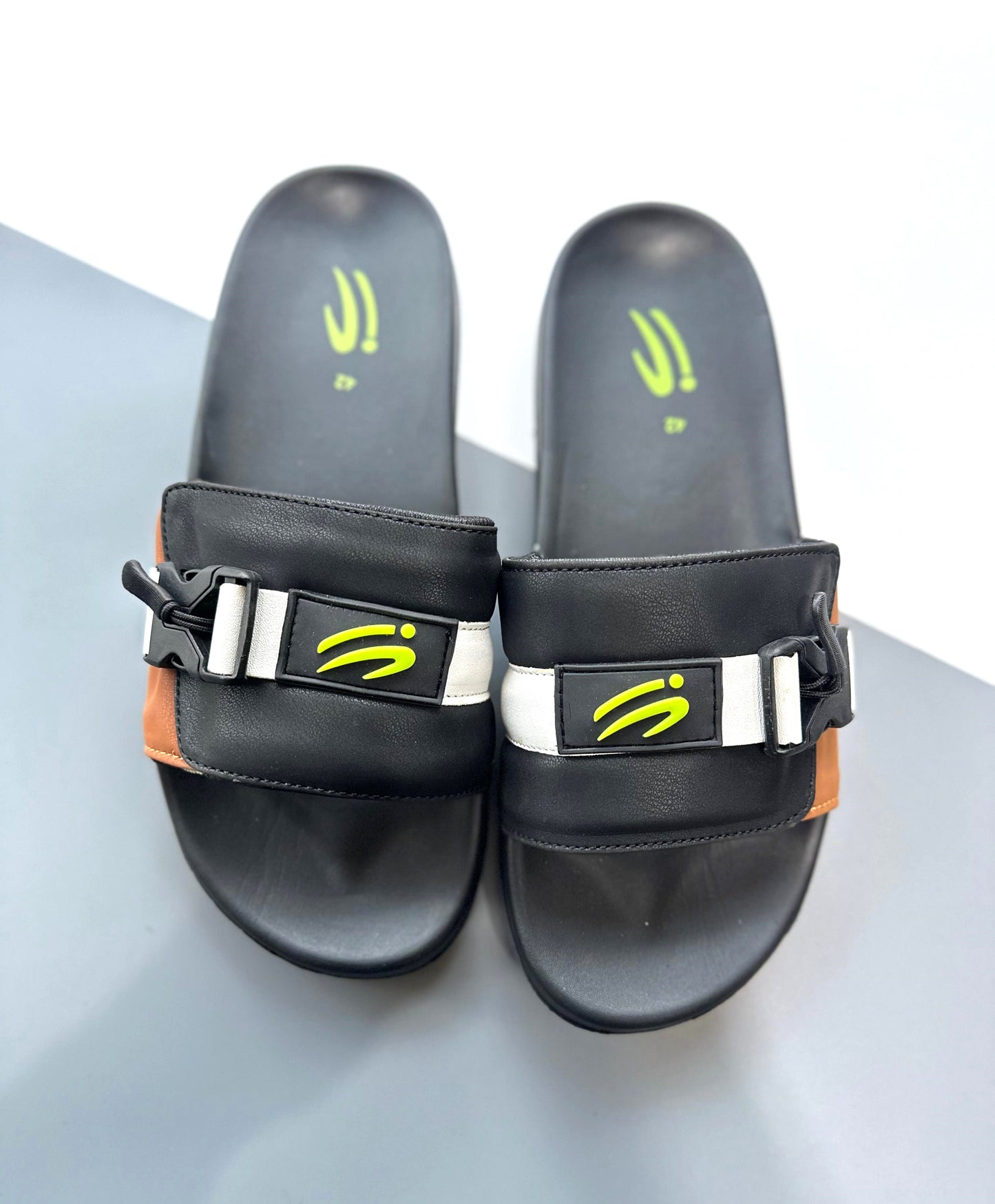 Leap Men’s Black Medicated Slippers – Non Slip, Water Resistant, Daily Comfort