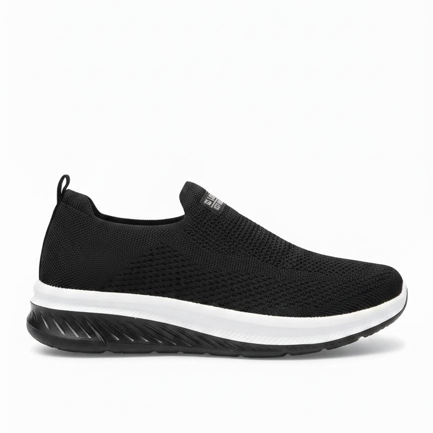 IndoorSteps Premium Black Non-Slip Lightweight Comfort Shoes