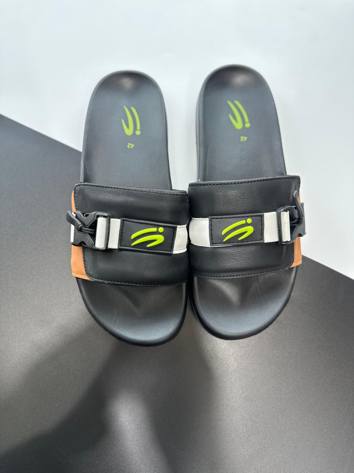 Leap Men’s Black Medicated Slippers – Non Slip, Water Resistant, Daily Comfort
