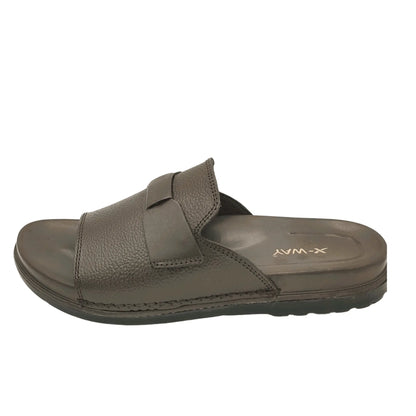X-WAY Imported Premium Men’s Slippers – Handcrafted Comfort in Genuine Leather Finish chapel in shoes www.indoorsteps.com 